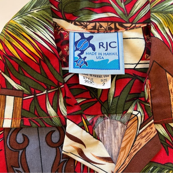 RJC Made in Hawaii Floral Shirt Sz 2 - Picture 2 of 4